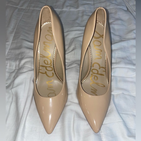 Sam Edelman Women's Danna Pointed Toe High-Heel Pumps Nude/Beige